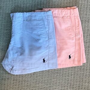 Ralph Lauren Polo Shorts - Light Blue and Soft Pink
